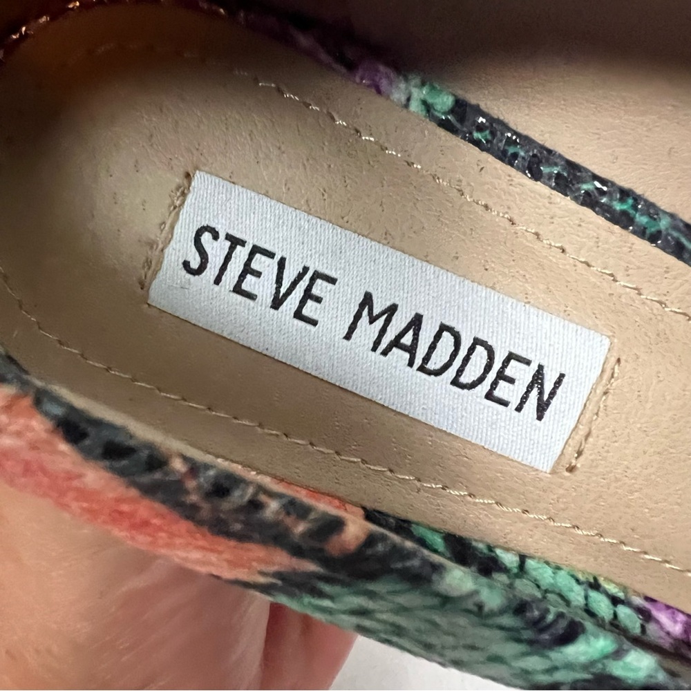 Steven Madden Nala Snake Print Platform Size 8.5 - image 8
